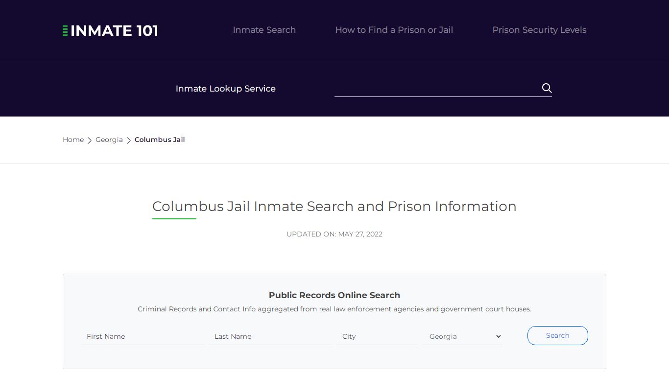 Columbus Jail Inmate Search, Visitation, Phone no ...